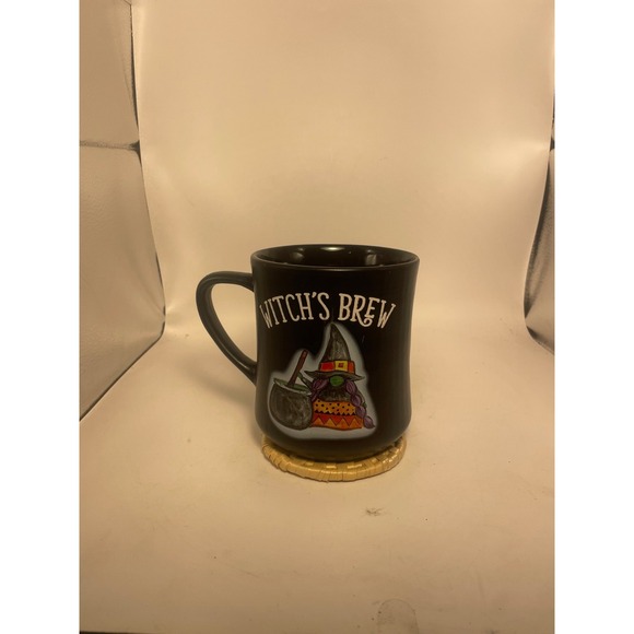 Cobwebs And Cauldrons Other - Cobwebs and Cauldrons Witches Brew Black Halloween Mug